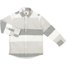 Grijs gestreept hemd