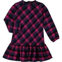Roze met navy blauw geruit jurkje