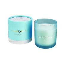 Blauwe winter kaarsjes