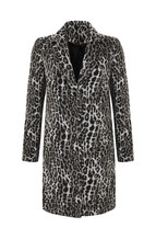 Grijze luipaard jas (faux fur)