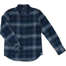 Navy blauw geruite blouse