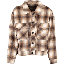 Bruin en zwart geruit jack
