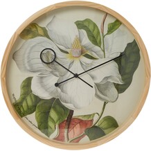 Klok met bloemen patroon
