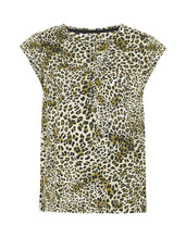 Top met luipaard print