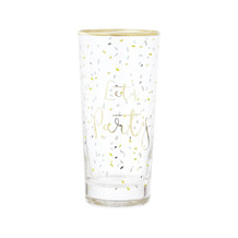 Glas met gouden decoratie