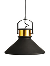 Zwart met gouden lamp