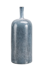 Blauwe keramische vaas