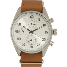 Leren horloge