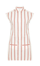 Rood gestreepte jurk