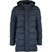 Navy blauwe lange parka