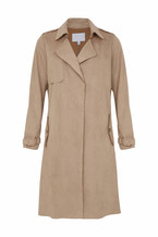 Beige trench coat