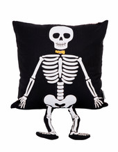 Kussen met skelet