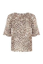 Luipaard print blouse
