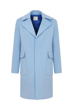 Licht blauwe lange jas