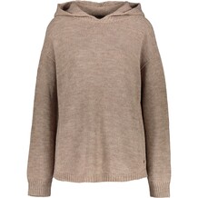 Bruine gebreide hoodie