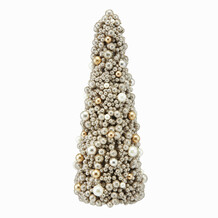 Kerstboom van gouden kerstballen