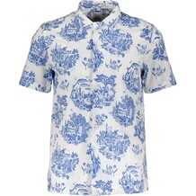 Blauw print overhemd