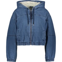 Denim jack met capuchon