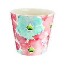 Plantenpot met bloemenprint