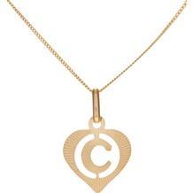 Gouden ketting met initiaal