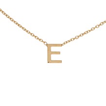 Gouden ketting met initiaal