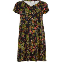 Midi jurk met bloemenprint
