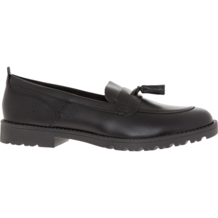 Zwarte leren loafers