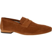 Bruine suede loafers