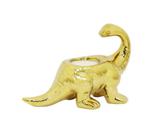 Gouden dinosaurus kaarshouder