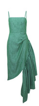Assymetrische groene jurk