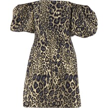 Gouden jurk met luipaardprint