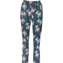 Blauwe broek met bloemenprint