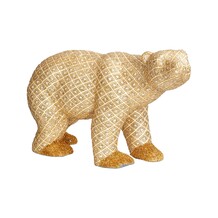 Gouden beer met glitters