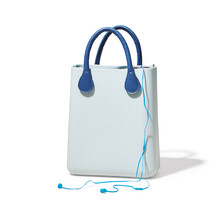 Blauwe handtas