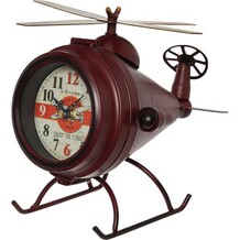 Metalen helikopterklok
