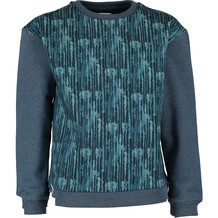 Blauwe trui met print