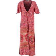 Rode kimono met patroon