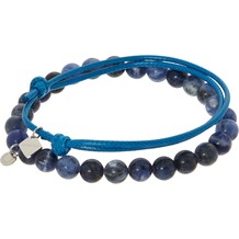Blauw met zwarte armband