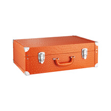 Traditionele koffer in oranje
