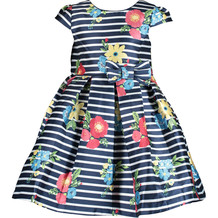 Jurk met blauwe strepen