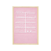 Roze letterbord