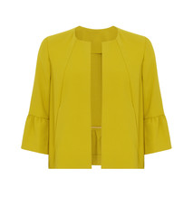 Korte mosterd gele jas