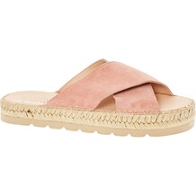 Roze suede sandalen