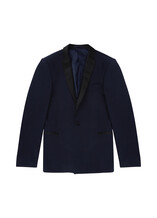 blauwe jas