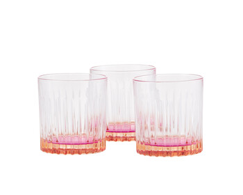 set van roze glazen
