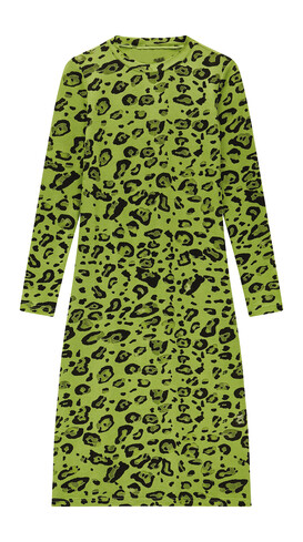 groene jurk dierenprint
