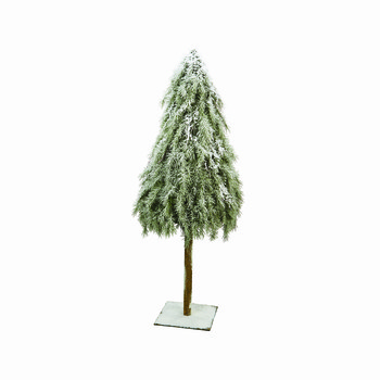 Kerstboom met sneeuw