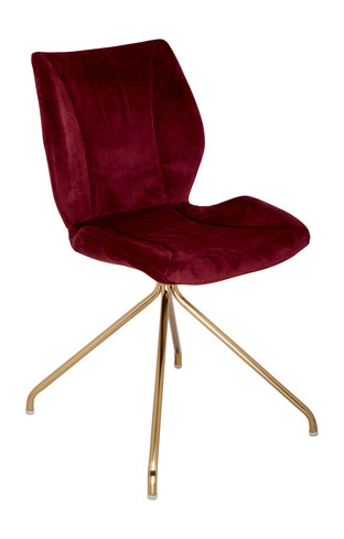 Rode fluwelen stoel