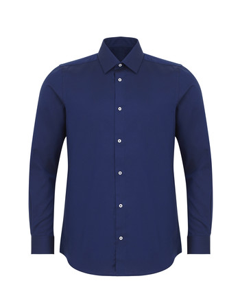 Donker blauwe blouse