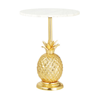 Bijzettafel met gouden ananas